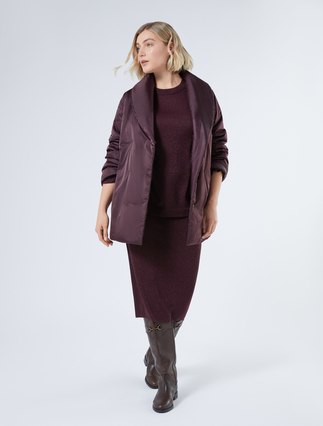 Padded jacket in water-repellent satin - Marina Rinaldi