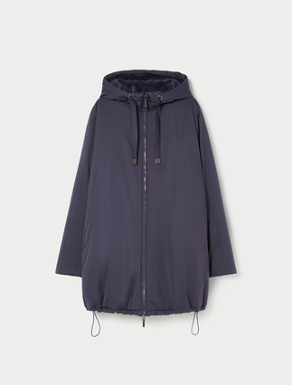 Reversible padded jacket in matt satin - Marina Rinaldi