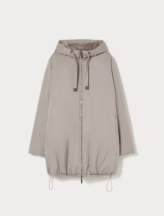 Reversible padded jacket in matt satin - Marina Rinaldi