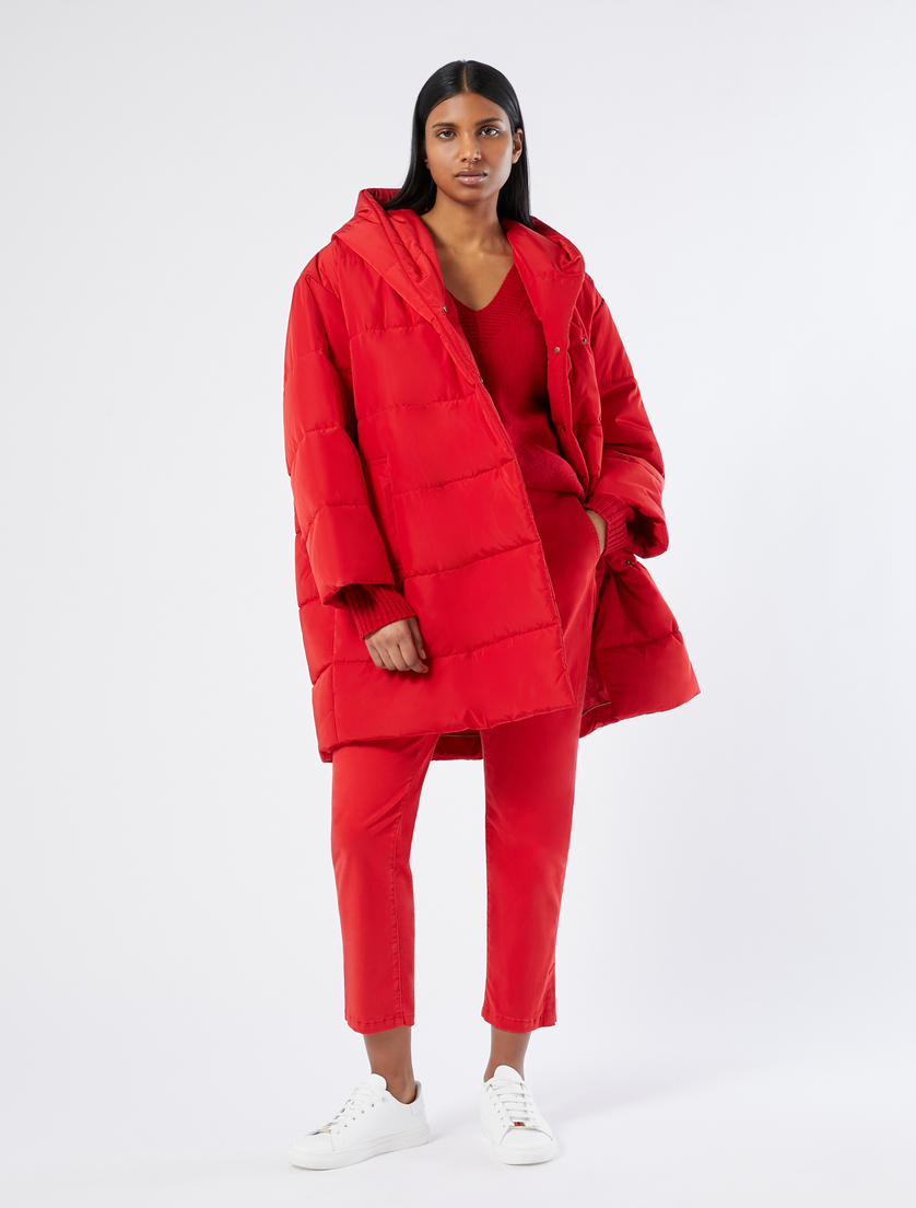 Puffer jacket in water-repellent taffeta - RED - Marina Rinaldi - 2 Puffer jacket in water-repellent taffeta - RED - Marina Rinaldi - 2