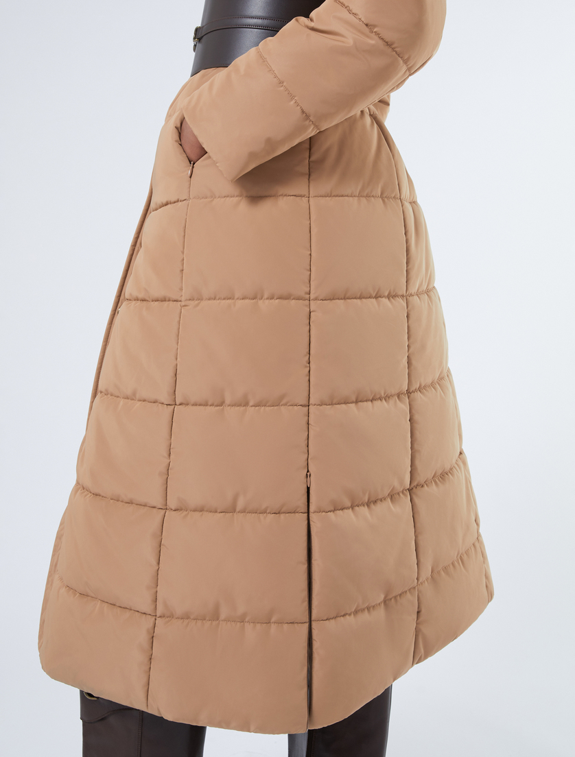 Puffer jacket in water-repellent taffeta - CAMEL - Marina Rinaldi - 5 Puffer jacket in water-repellent taffeta - CAMEL - Marina Rinaldi - 5