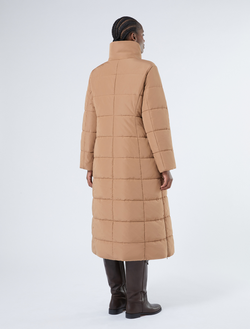 Puffer jacket in water-repellent taffeta - CAMEL - Marina Rinaldi - 4 Puffer jacket in water-repellent taffeta - CAMEL - Marina Rinaldi - 4
