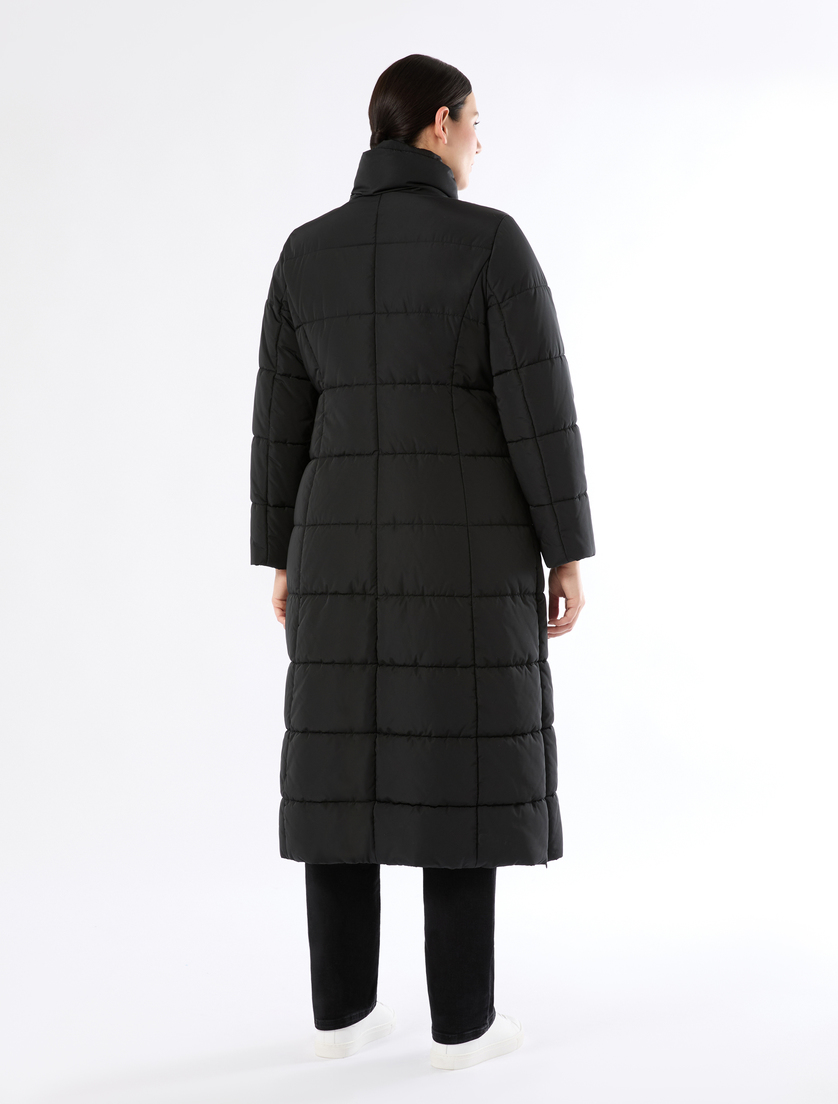 Puffer jacket in water-repellent taffeta - BLACK - Marina Rinaldi - 4