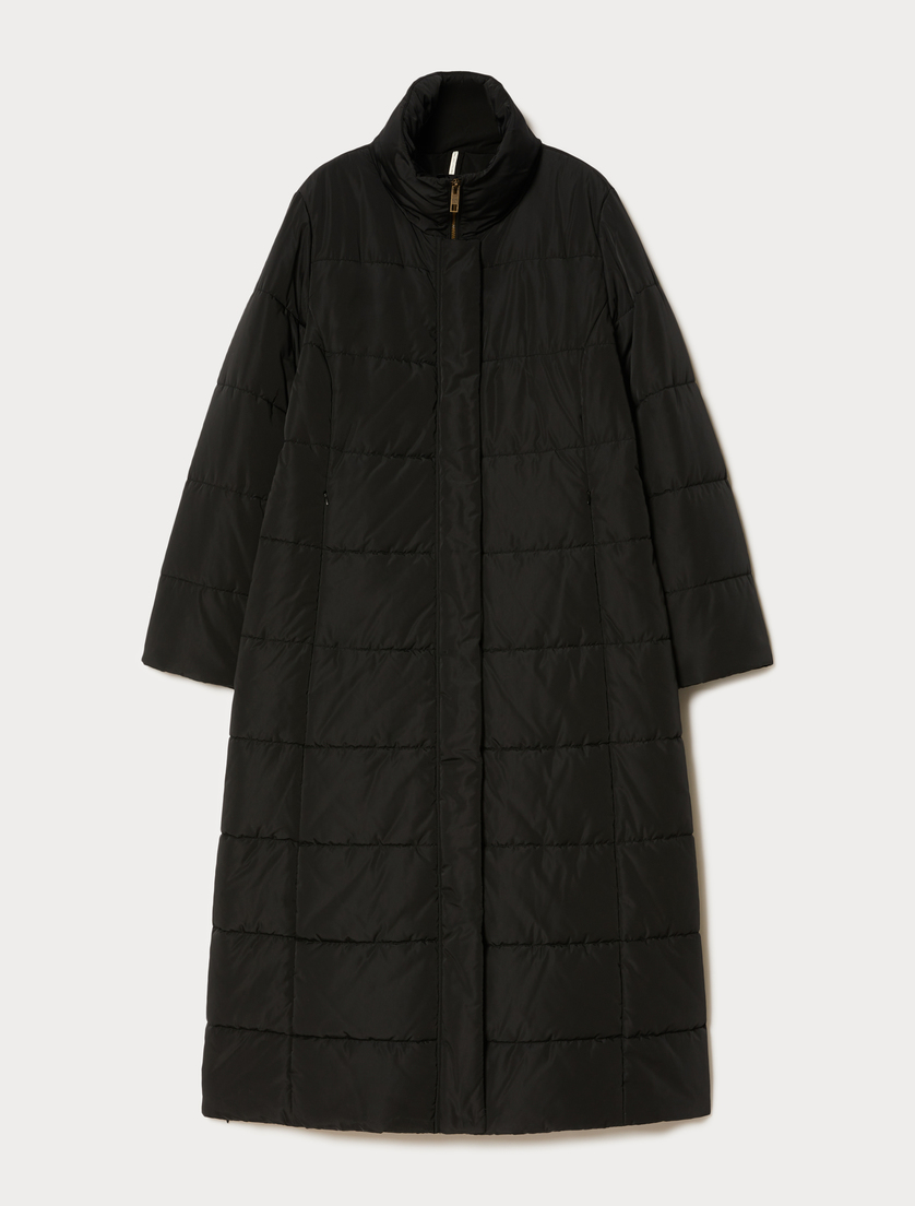 Puffer jacket in water-repellent taffeta - BLACK - Marina Rinaldi