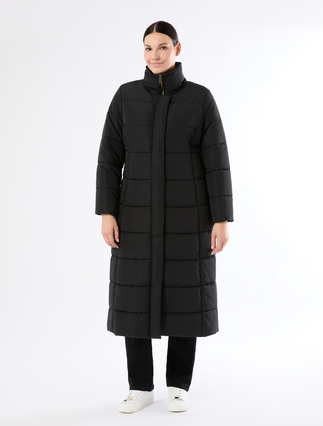 Puffer jacket in water-repellent taffeta - BLACK