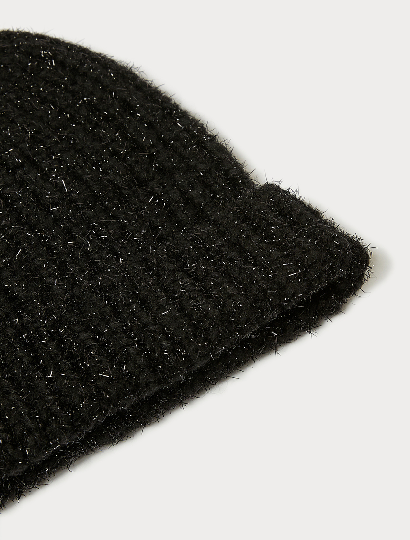 Lurex yarn hat - BLACK - Marina Rinaldi - 2 Lurex yarn hat - BLACK - Marina Rinaldi - 2