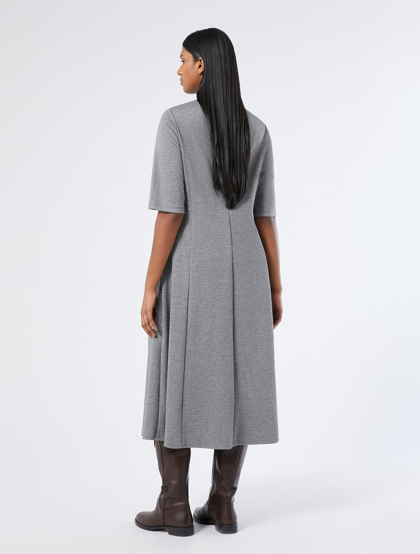 Kleid aus Jersey-Jacquard - MITTELGRAU - Marina Rinaldi - 4 Kleid aus Jersey-Jacquard - MITTELGRAU - Marina Rinaldi - 4