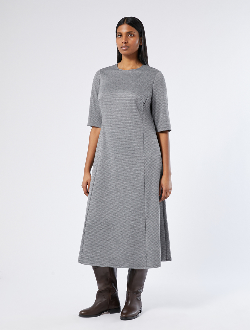 Kleid aus Jersey-Jacquard - MITTELGRAU - Marina Rinaldi - 3 Kleid aus Jersey-Jacquard - MITTELGRAU - Marina Rinaldi - 3