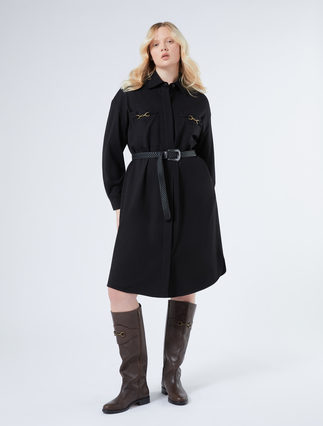 Hemdblusenkleid aus Jersey - Marina Rinaldi