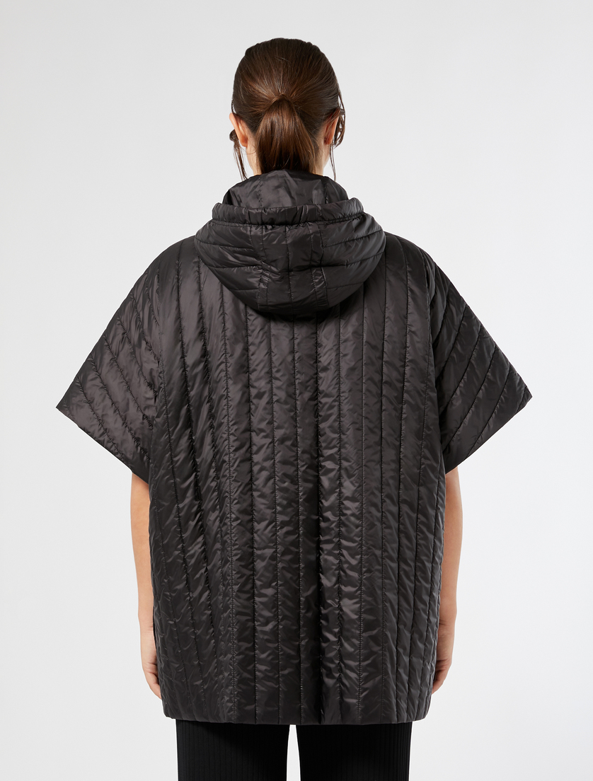 Water-repellent technical fabric cape - BLACK - Marina Rinaldi - 4