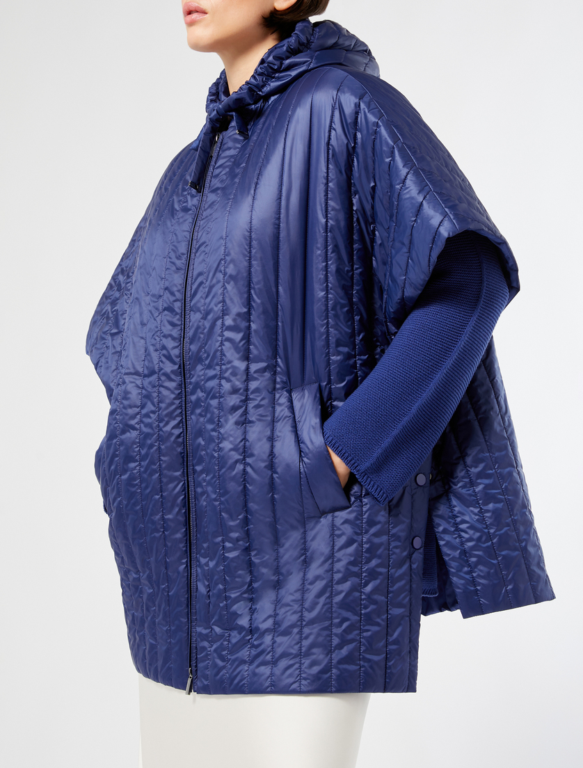 Water-repellent technical fabric cape - INK - Marina Rinaldi - 2 Water-repellent technical fabric cape - INK - Marina Rinaldi - 2