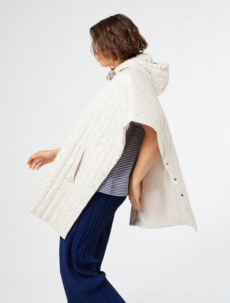 Water-repellent technical fabric cape - SAND