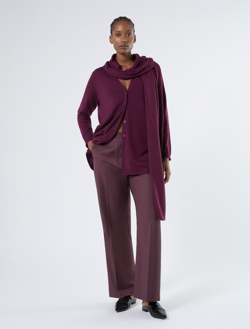 Schal aus reinem Kaschmir - AUBERGINE - Marina Rinaldi - 4 Schal aus reinem Kaschmir - AUBERGINE - Marina Rinaldi - 4