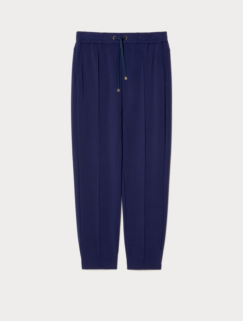 Pantaloni jogging in jersey - BLU - Marina Rinaldi