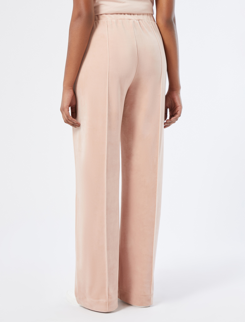Chenille wide-leg trousers - ANTIQUE ROSE - Marina Rinaldi - 4