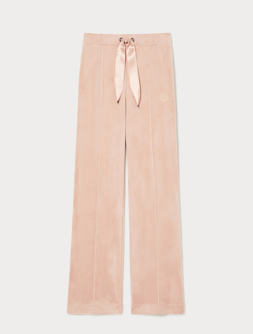 Chenille wide-leg trousers - ANTIQUE ROSE - Marina Rinaldi