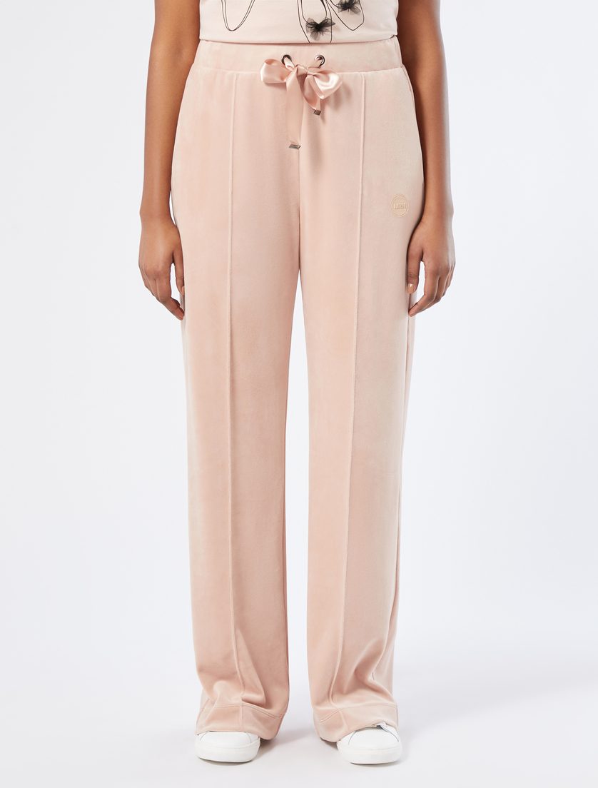 Chenille wide-leg trousers - ANTIQUE ROSE - Marina Rinaldi - 3