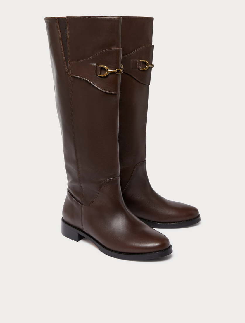 Leather boots - DARK BOWN - Marina Rinaldi - 2 Leather boots - DARK BOWN - Marina Rinaldi - 2