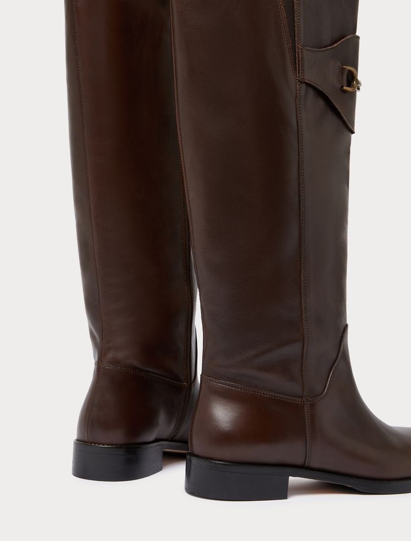 Leather boots - DARK BOWN - Marina Rinaldi - 3 Leather boots - DARK BOWN - Marina Rinaldi - 3