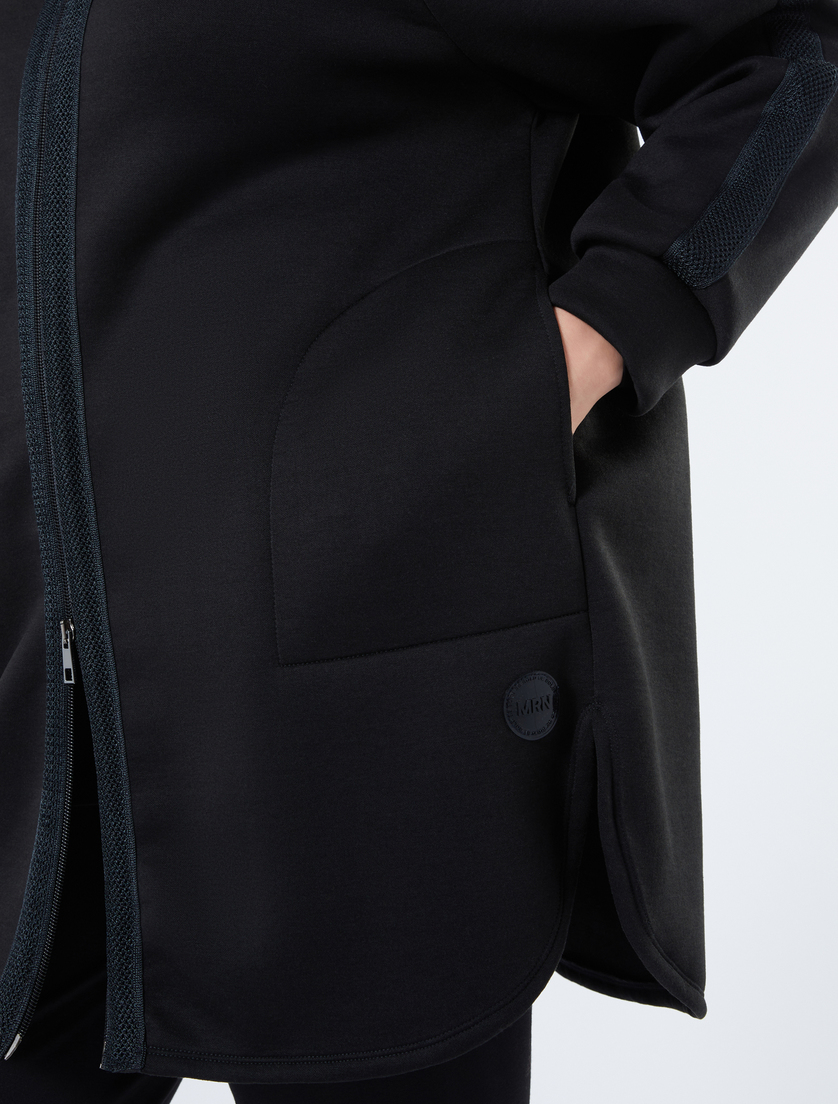 Scuba jersey sweatshirt - BLACK - Marina Rinaldi - 5 Scuba jersey sweatshirt - BLACK - Marina Rinaldi - 5