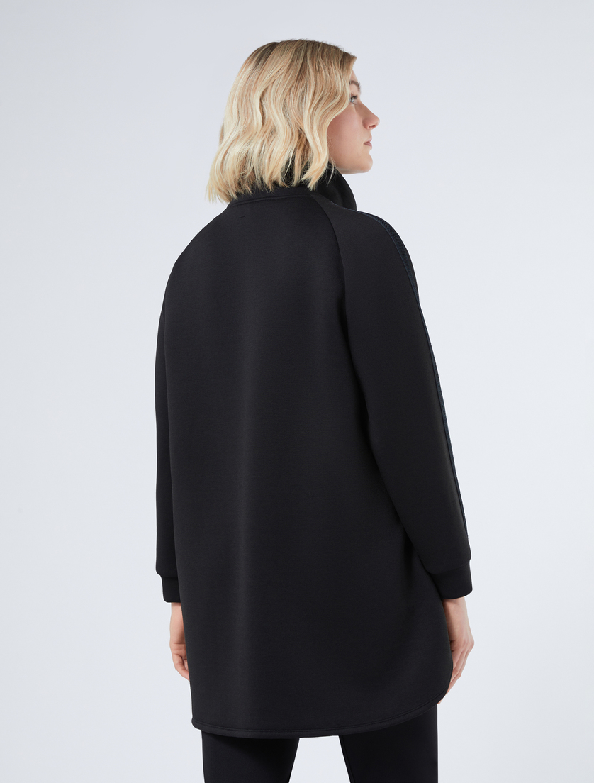 Scuba jersey sweatshirt - BLACK - Marina Rinaldi - 4 Scuba jersey sweatshirt - BLACK - Marina Rinaldi - 4
