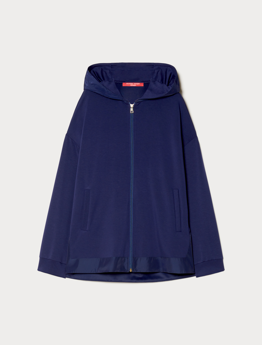 Giacca in jersey con inserti - BLU - Marina Rinaldi