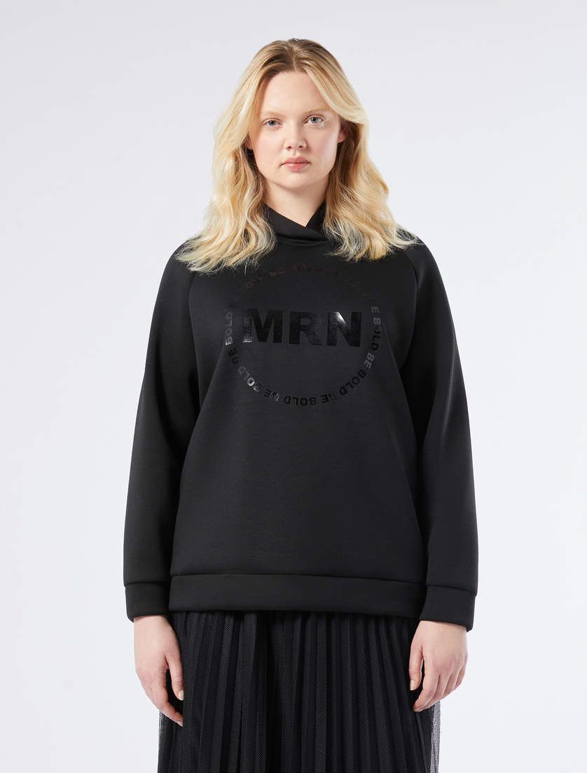 Scuba jersey sweatshirt - BLACK - Marina Rinaldi - 3 Scuba jersey sweatshirt - BLACK - Marina Rinaldi - 3