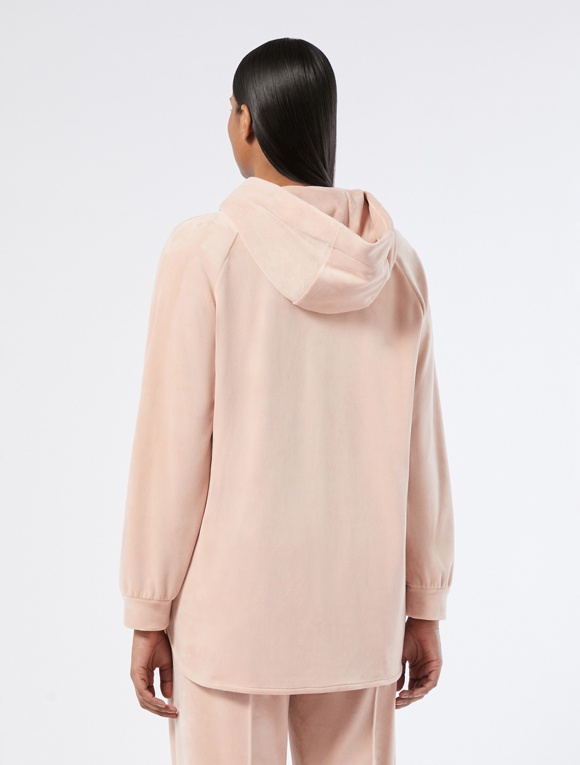 Velvet jersey sweatshirt - ANTIQUE ROSE - Marina Rinaldi - 4
