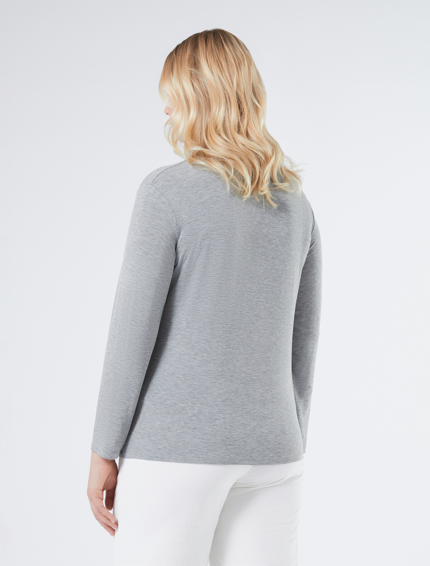 Jersey T-shirt - MEDIUM GREY - Marina Rinaldi - 4 Jersey T-shirt - MEDIUM GREY - Marina Rinaldi - 4