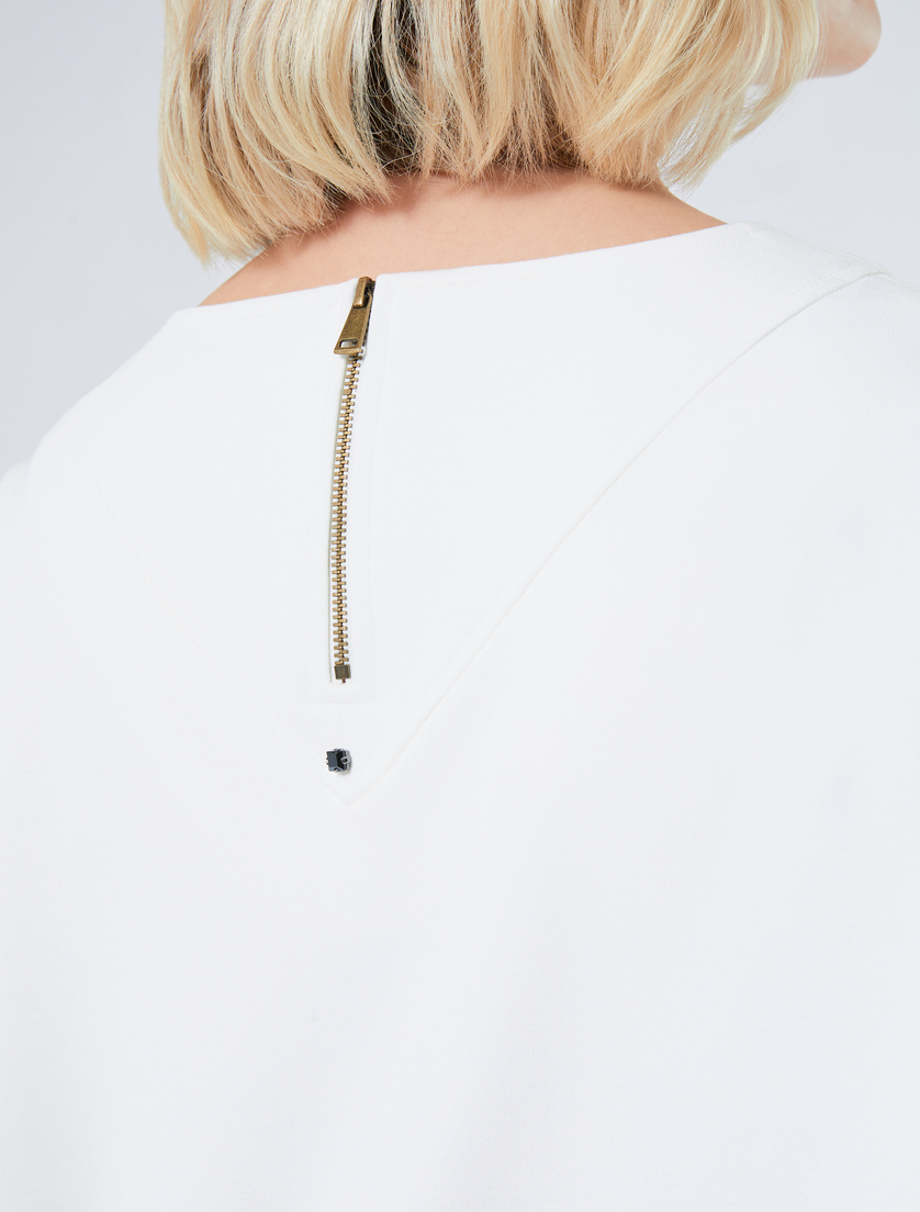 Jersey sweatshirt - IVORY - Marina Rinaldi - 5 Jersey sweatshirt - IVORY - Marina Rinaldi - 5