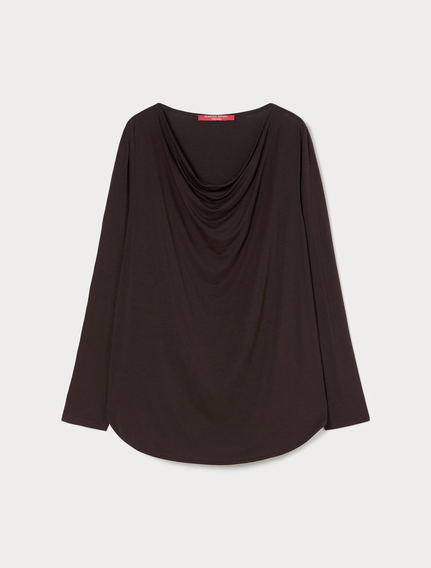 Jersey T-shirt - CHOCOLATE - Marina Rinaldi Jersey T-shirt - CHOCOLATE - Marina Rinaldi