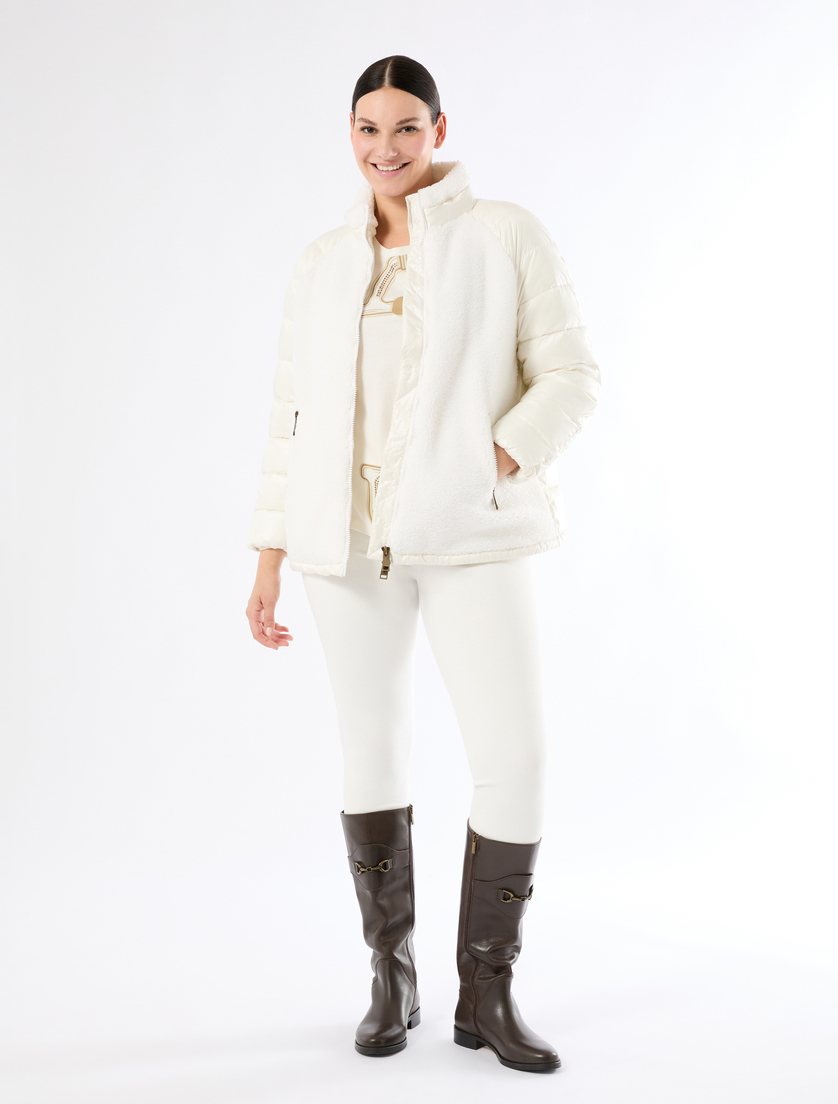 Jersey appliqué T-shirt - IVORY - Marina Rinaldi - 2