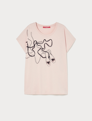 Printed jersey T-shirt - Marina Rinaldi
