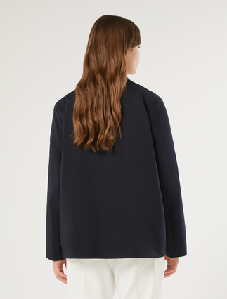 Water-repellent gabardine pea coat - MIDNIGHTBLUE - Marina Rinaldi - 4