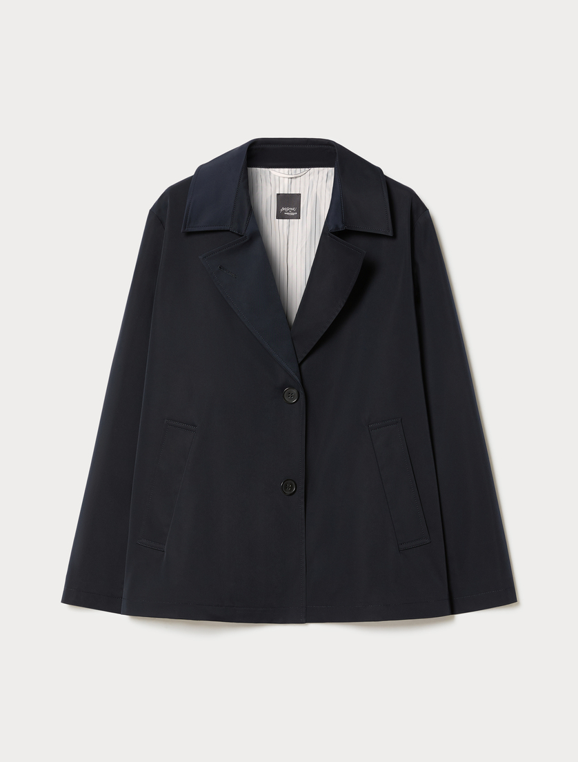Caban en gabardine déperlante - BLEU NUIT - Marina Rinaldi