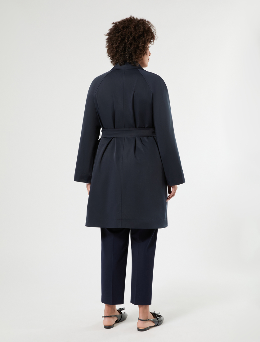 Impermeabile in gabardina antigoccia - BLU NOTTE - Marina Rinaldi - 4