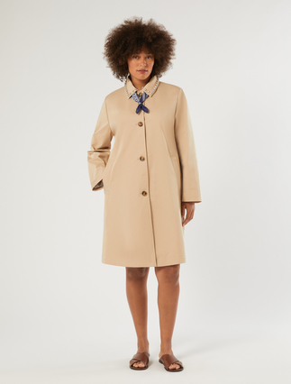 Imperméable en gabardine déperlante avec broderie - Marina Rinaldi