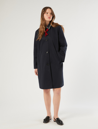 Imperméable en gabardine déperlante avec broderie - Marina Rinaldi