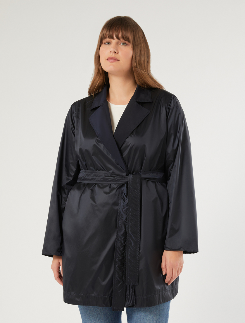 Reversible taffeta raincoat - MIDNIGHTBLUE - Marina Rinaldi - 5