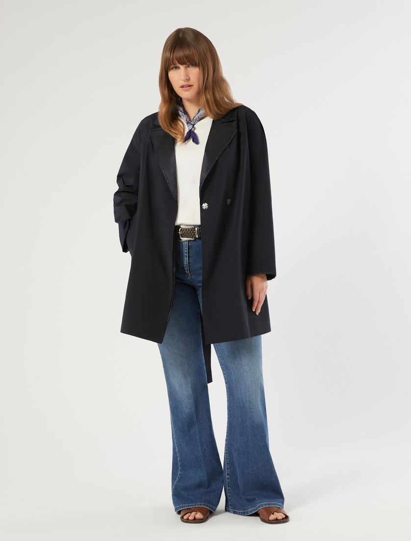 Reversible taffeta raincoat - Marina Rinaldi