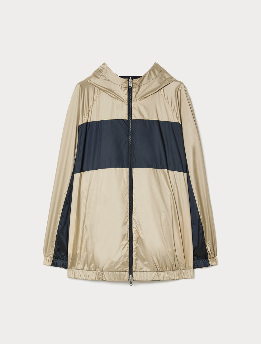 Wendbarer Regenmantel aus Nylon - NACHTBLAU - Marina Rinaldi