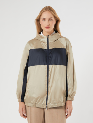 Reversible nylon raincoat - MIDNIGHTBLUE