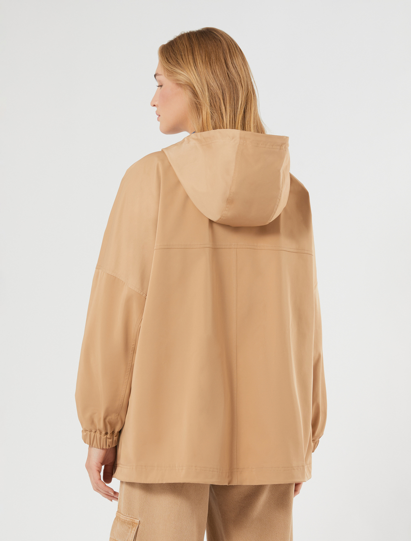 Raincoat in water-repellent gabardine - BISCUIT - Marina Rinaldi - 4