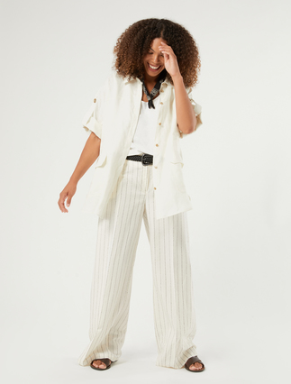 Linen safari jacket - Marina Rinaldi