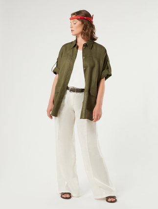 Linen safari jacket - Marina Rinaldi