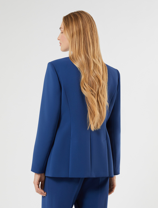 Cady blazer jacket - CORNFLOWER BLUE - Marina Rinaldi - 4