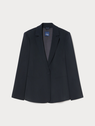 Blazer jacket in flowing fabric - Marina Rinaldi