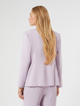 Blazer jacket in flowing fabric - LAVENDER - Marina Rinaldi - 4