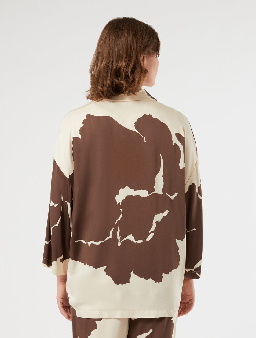Printed satin jacket - SAND - Marina Rinaldi - 4