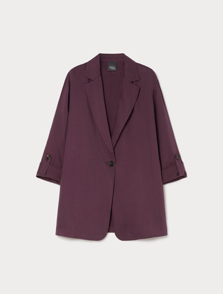 Twill blazer jacket - Marina Rinaldi
